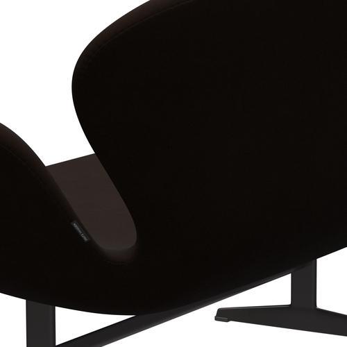 Fritz Hansen Swan Sofa 2 Seater, teplý grafit/pohodlí hnědá (01566)