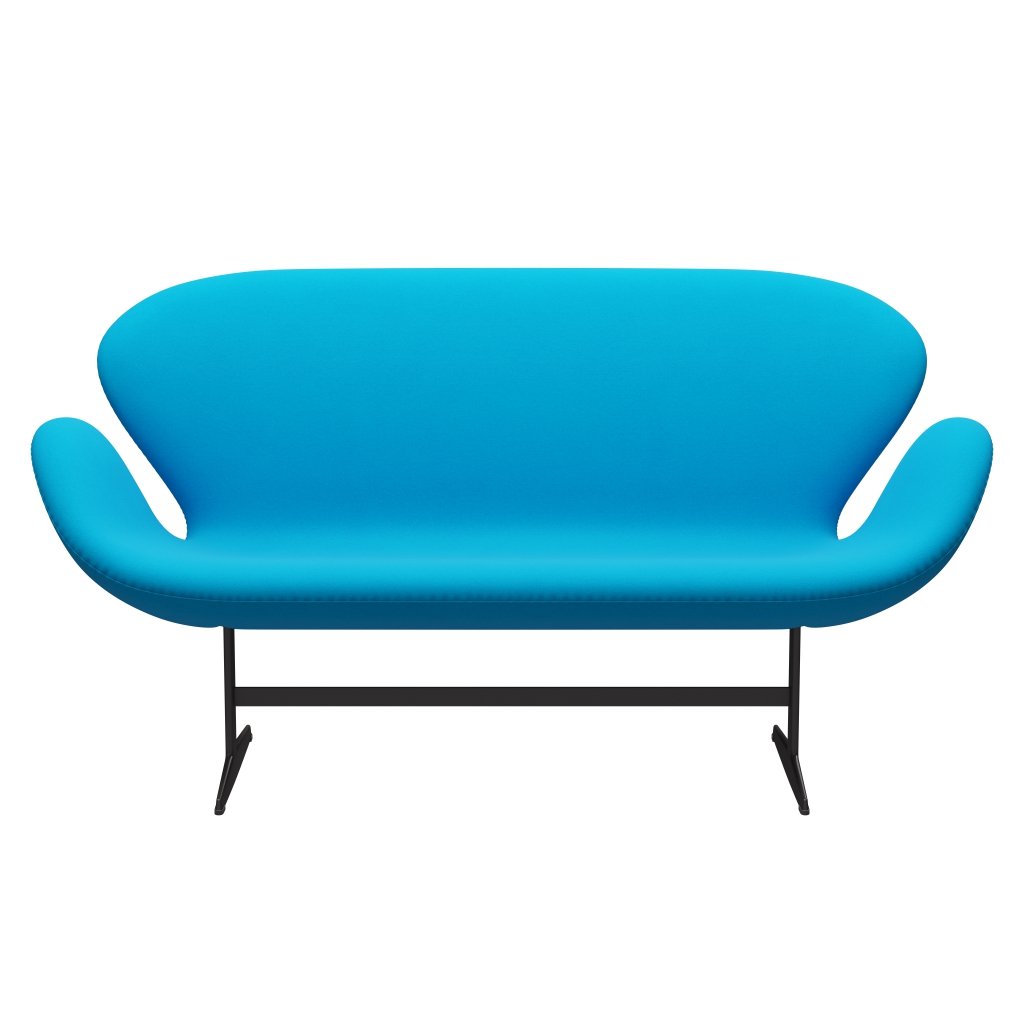 Fritz Hansen Swan Sofa 2 Seater, Warm Graphite/Comfort Turquoise (67001)