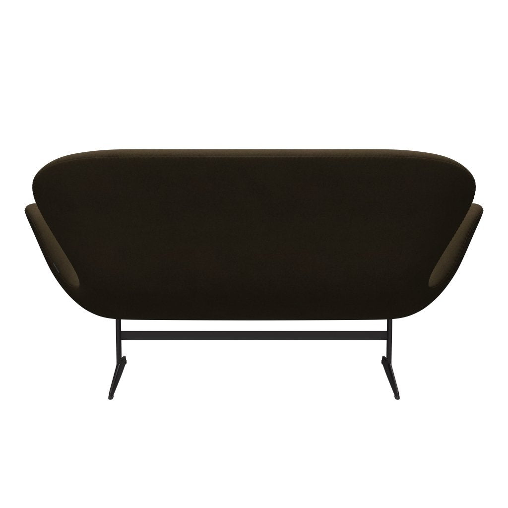 Fritz Hansen Swan Sofa 2 Seater, teplý grafit/Divina Brown (984)