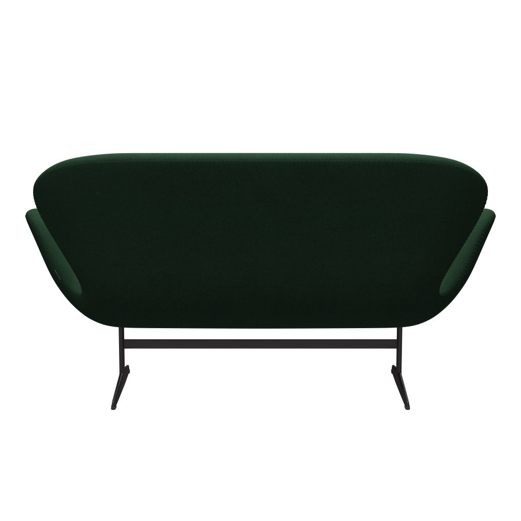 Fritz Hansen Swan Sofa 2 Seater, teplý grafit/Divina Dark Green (876)