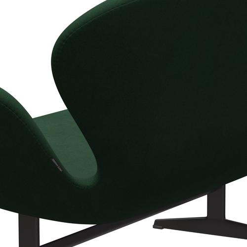 Fritz Hansen Swan Sofa 2 Seater, teplý grafit/Divina Dark Green (876)