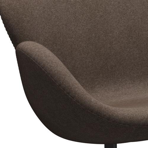 [product_category]-Fritz Hansen Swan Sofa 2 Seater, Warm Graphite/Divina Melange Dusty Brown-Fritz Hansen-3321-DIM260-WGBASE-FRI-7