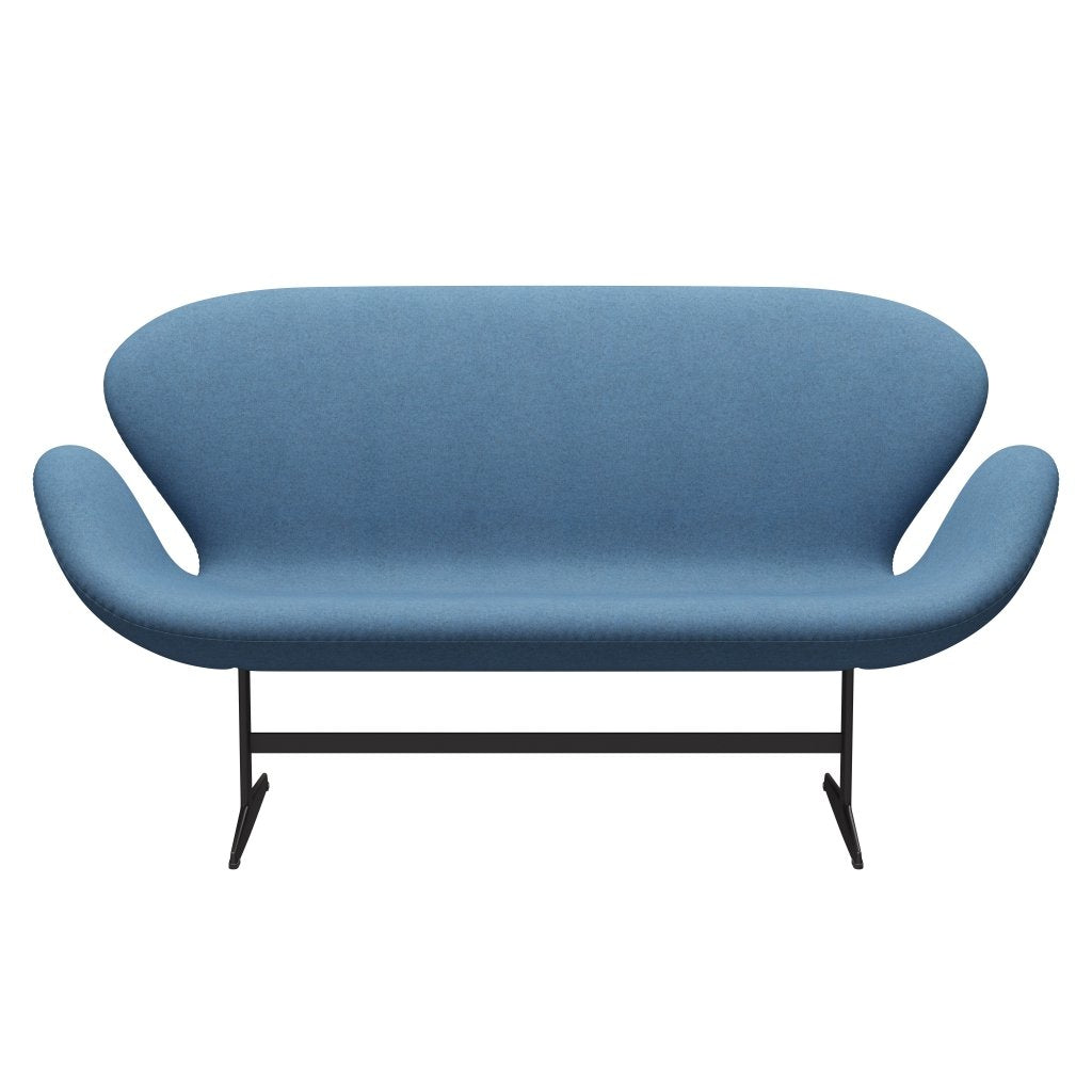 [product_category]-Fritz Hansen Swan Sofa 2 Seater, Warm Graphite/Divina Melange Light Blue-Fritz Hansen-3321-DIM731-WGBASE-FRI-1