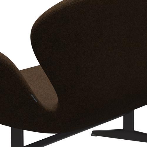 [product_category]-Fritz Hansen Swan Sofa 2 Seater, Warm Graphite/Divina Melange Warm Brown-Fritz Hansen-3321-DIM367-WGBASE-FRI-5