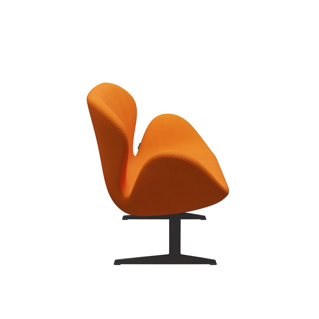 Fritz Hansen Swan Sofa 2 Seater, teplý grafit/Divina Orange (444)