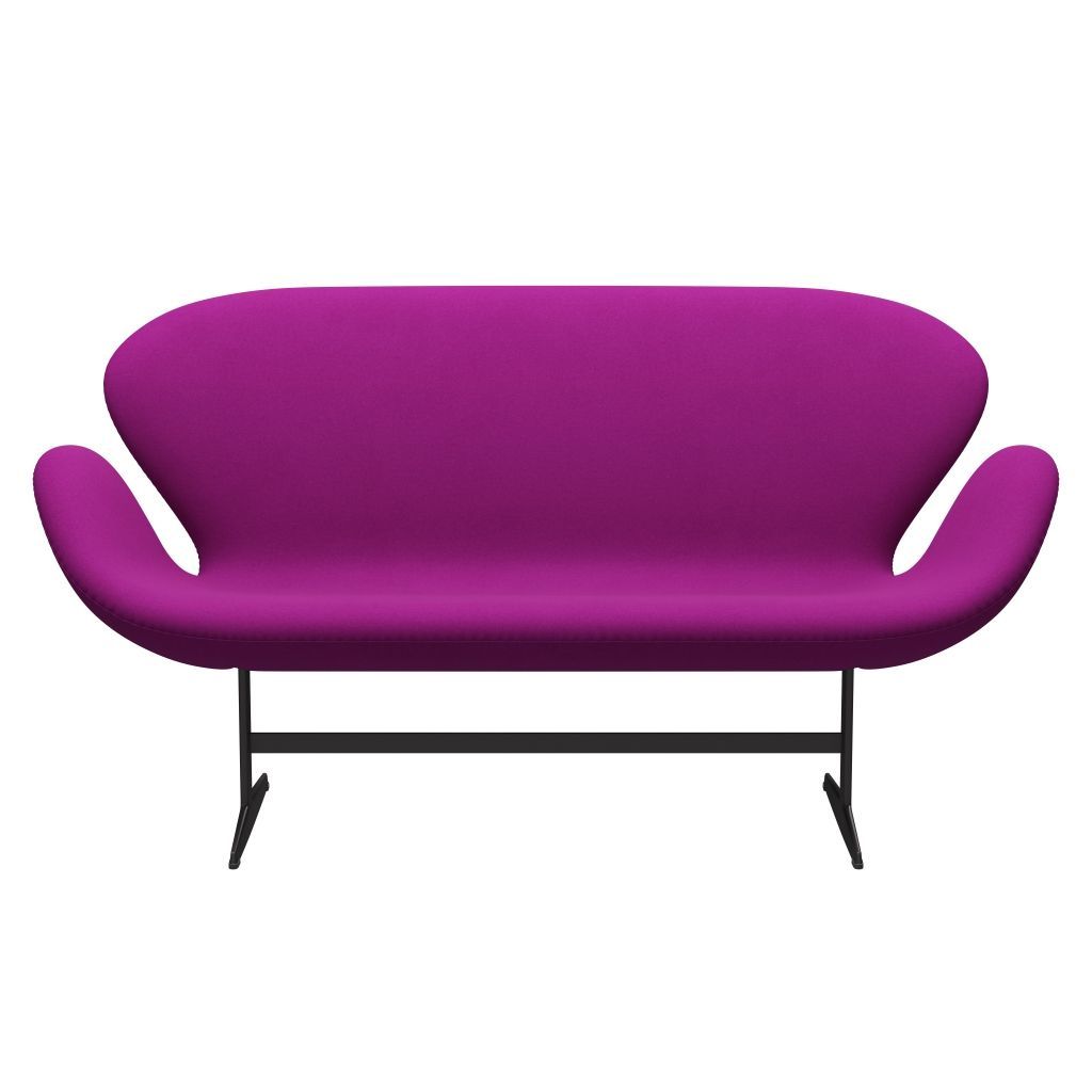 Fritz Hansen Swan Sofa 2 Seater, teplý grafit/Divina Violet (666)