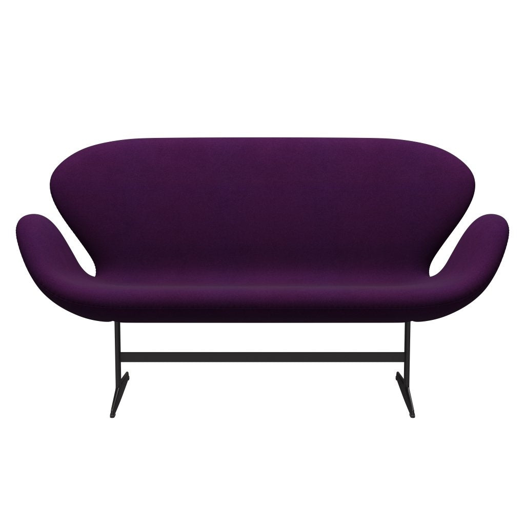 Fritz Hansen Swan Sofa 2 Seater, teplý grafit/Divina Violet (696)