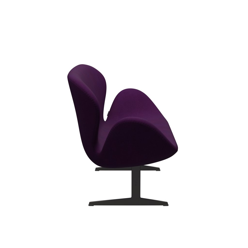 Fritz Hansen Swan Sofa 2 Seater, teplý grafit/Divina Violet (696)