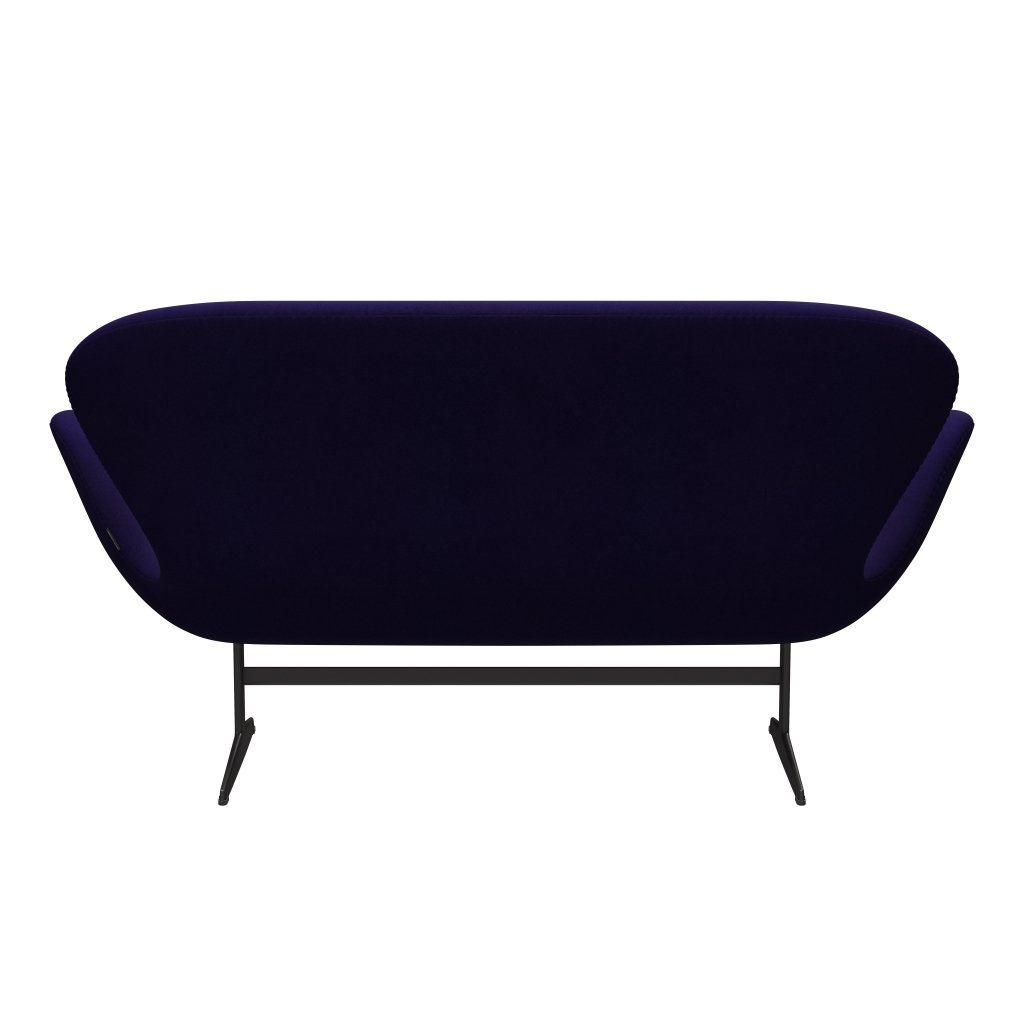 Fritz Hansen Swan Sofa 2 Seater, teplý grafit/Divina Violet Dark (692)