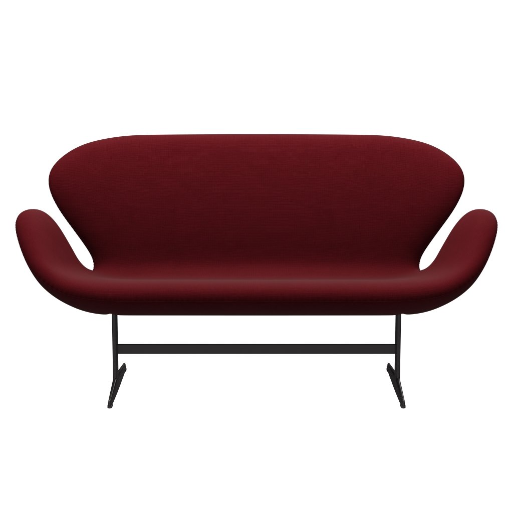 Fritz Hansen Swan Sofa 2 Seater, teplý grafit/sláva Bordeaux (64058)