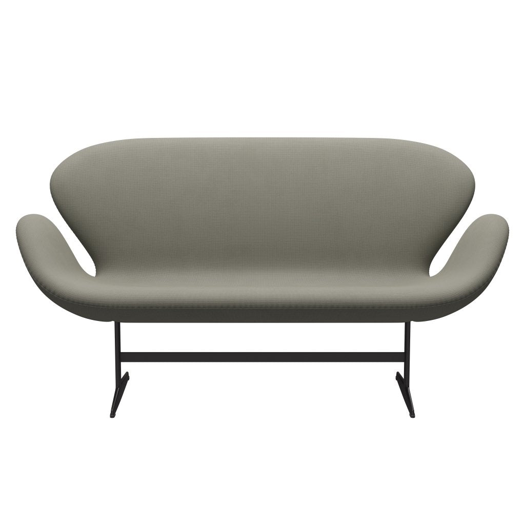 Fritz Hansen Swan Sofa 2 Seater, teplý grafit/sláva šedá (61136)