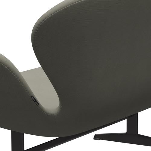 Fritz Hansen Swan Sofa 2 Seater, teplý grafit/sláva šedá (61136)