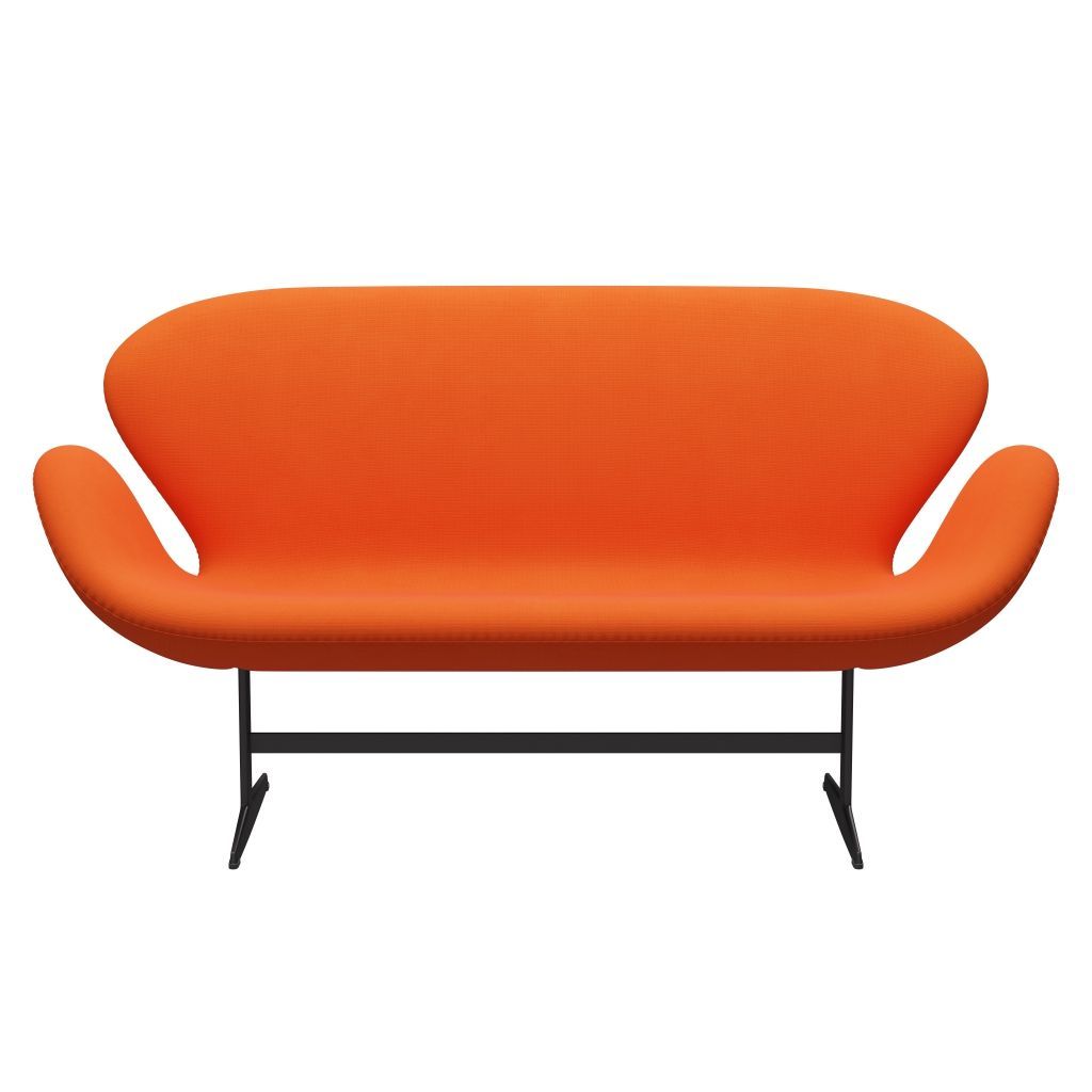 Fritz Hansen Swan Sofa 2 Seater, teplý grafit/sláva Orange (63016)