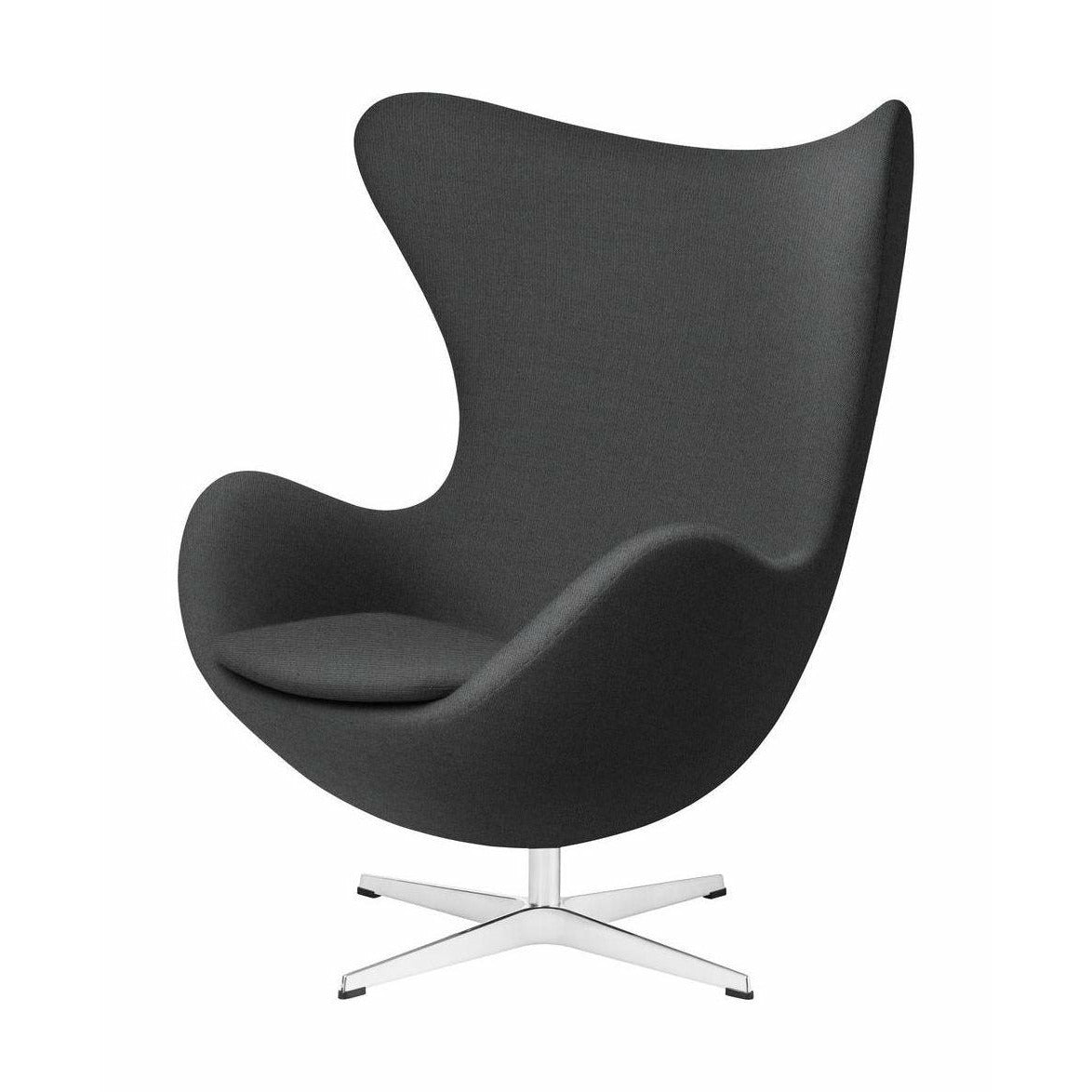 [product_category]-Fritz Hansen The Egg Lounge Chair Fabric, Christianshavn Grau Uni-Fritz Hansen-3316-Alu-Christianshavn-1172-FRI-1