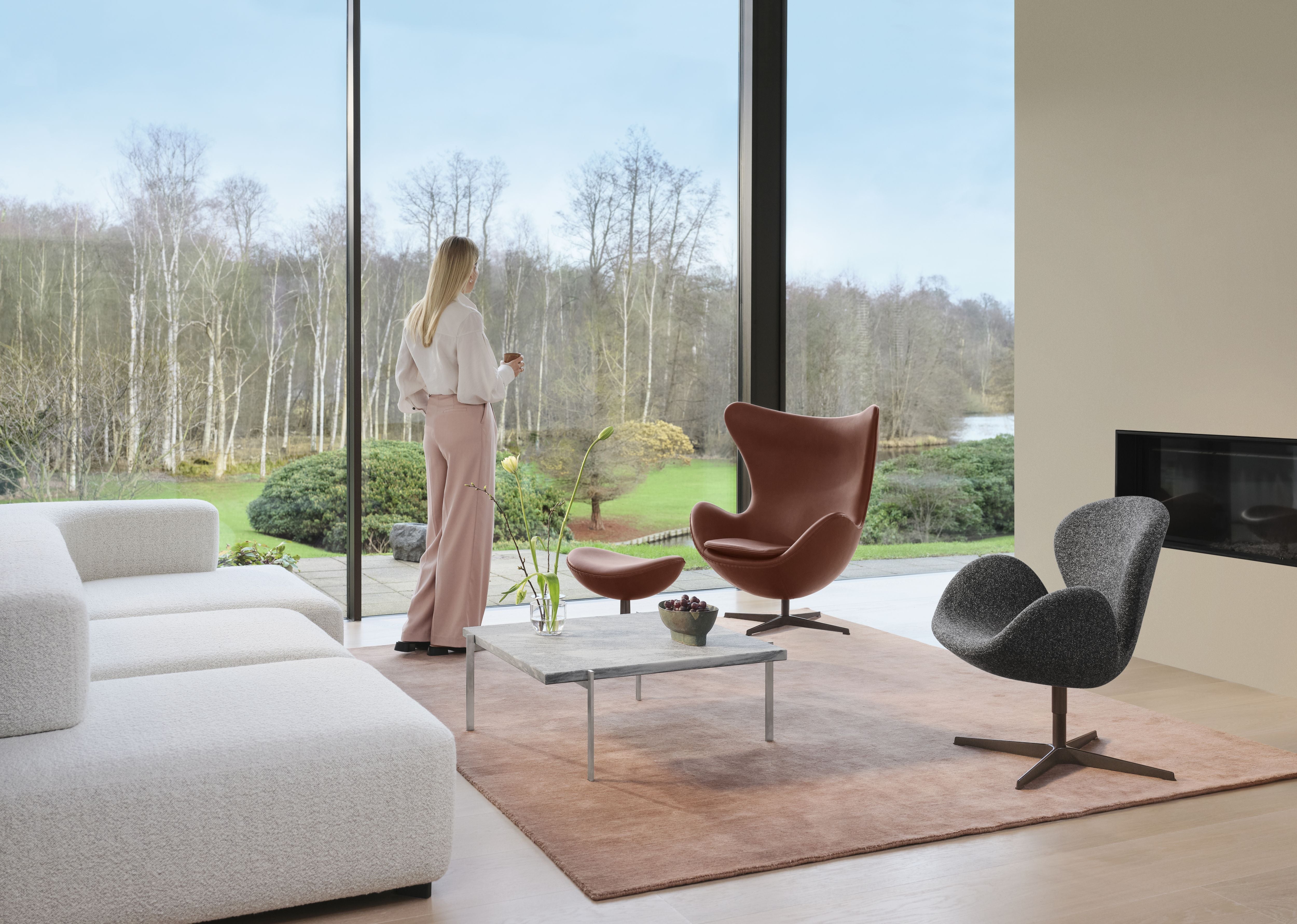 [product_category]-Fritz Hansen The Egg Lounge Chair, Grace Chestnut Leather Anniversary Collection-Fritz Hansen-3316-Anniversary-Grace-Chestnut-FRI-8