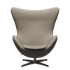 Fritz Hansen The Egg Lounge Chair Leather, Brown Bronz/Essential Light Grey