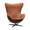  The Egg Lounge Chair Leather Brown Bronz/Grace Walnut