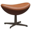 Fritz Hansen the Egg Stool Leather, Brown Bronz/Grace Walnut