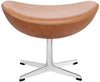 Fritz Hansen the Egg Stool Leather, Rustic Leather