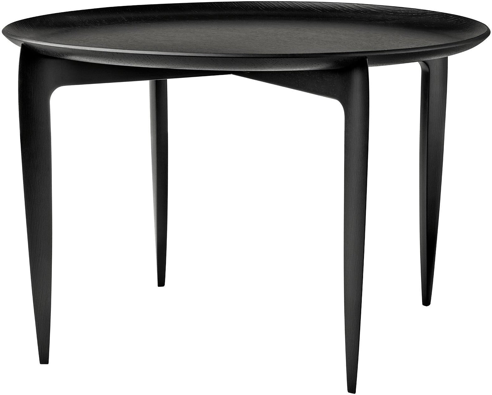 Fritz Hansen Tray Table Black Ø60