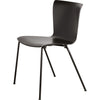 Fritz Hansen Vico Duo Vm110 Chair Powder Coated Frame, Black Ash