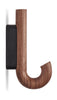 Gejst Hook Mini Hook, Walnut/Black