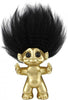 Goodlucktroll Matt Brass Look/ Black Hair, 9cm