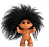 Goodlucktroll Rubber Look/ Black Hair, 9 cm