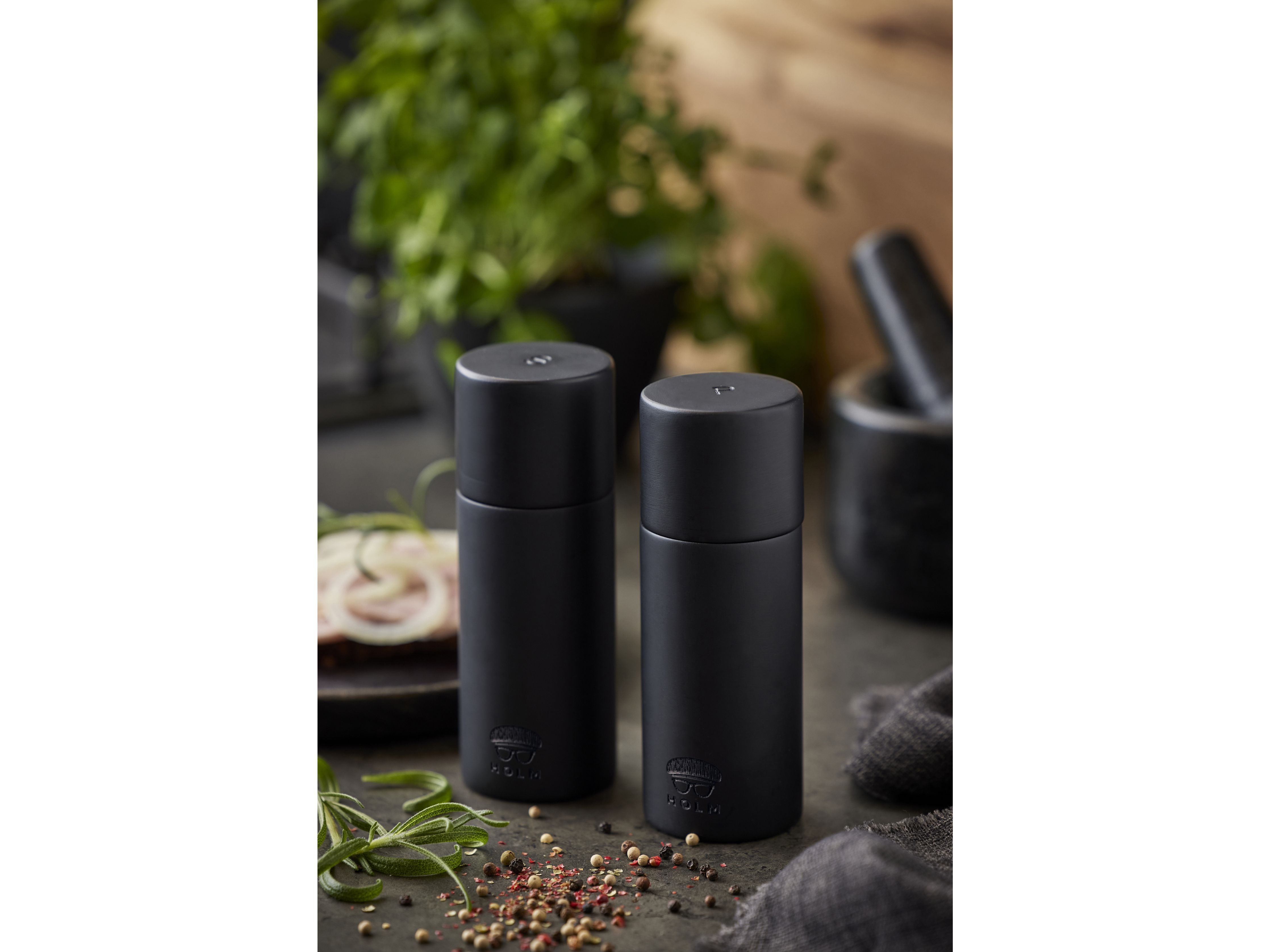 [product_category]-Holm Salt And Pepper Grinder Set, Black-Holm-5722000295372-29537-HOL-6