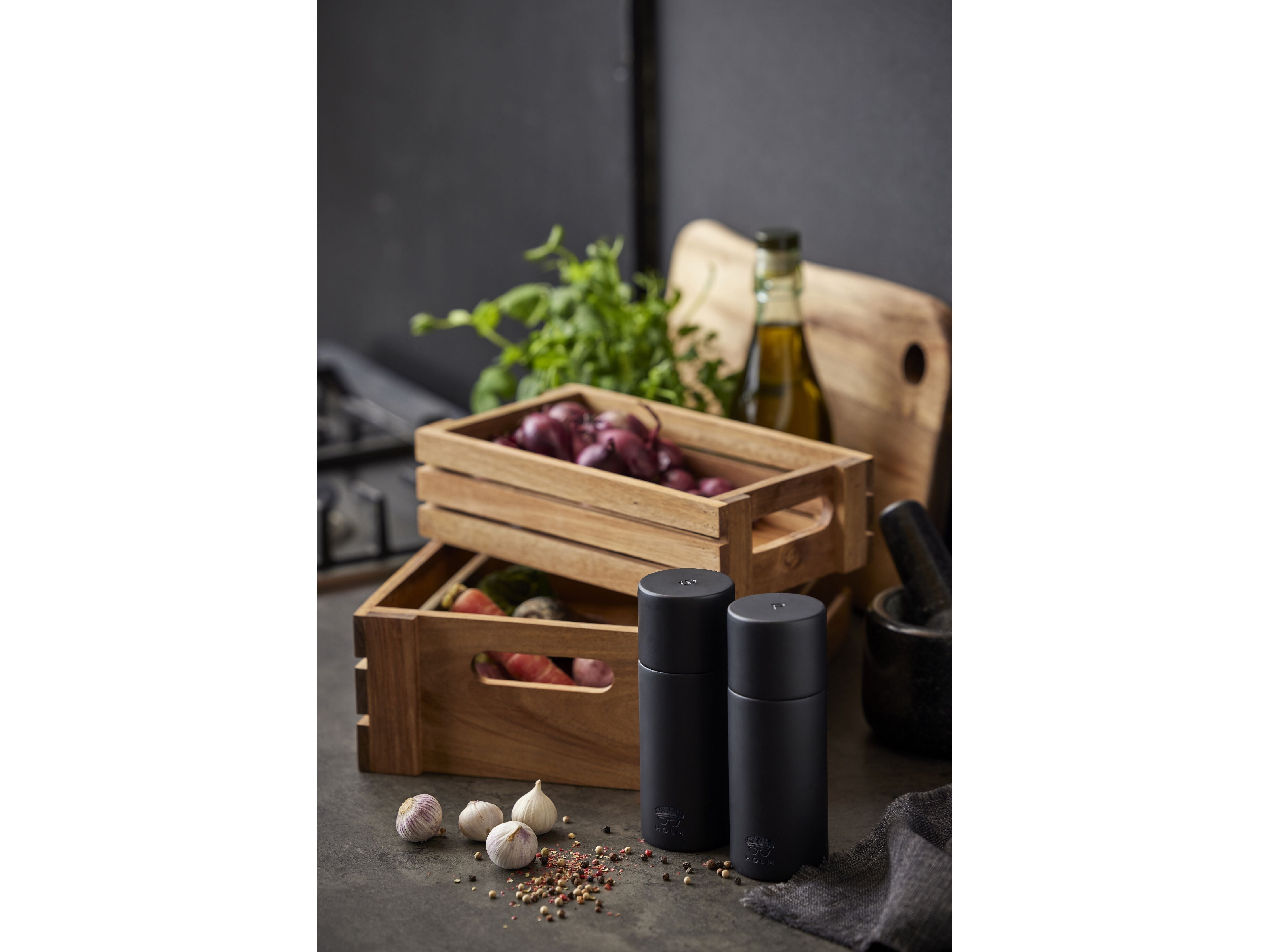 [product_category]-Holm Salt And Pepper Grinder Set, Black-Holm-5722000295372-29537-HOL-7