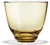 Holmegaard Flow Water Glass, Amber