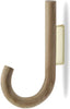 Hook Oak/Brass, 1,9cm