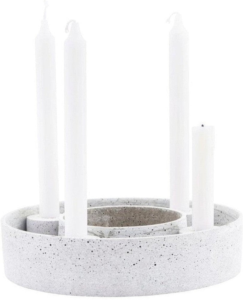 [product_category]-House Doctor Candle stand, HDThe Ring, Grey-House Doctor-5707644457126-207871010-HOU-1