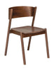 Hübsch Oblique Dining Chair, Dark Brown