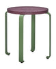 Hübsch Smile Stool, Burgundy/Green