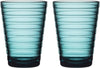 Iittala Aino Aalto Glasses Sea Blue 2pcs, 33cl