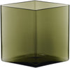 Iittala Ruutu Vase Moss Green, 18 cm