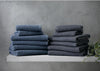 Juna Check Towel Dark Grey, 50x100 Cm