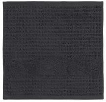 Juna Check Washcloth Dark Grey, 30x30 Cm