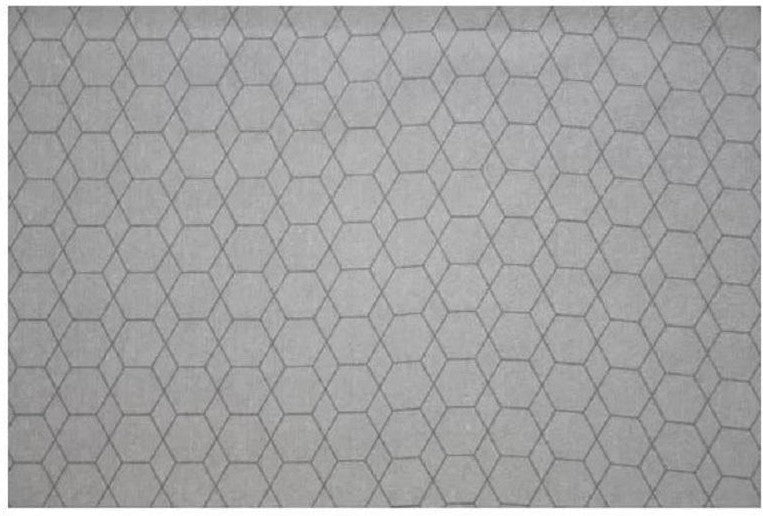 Juna Hexagon Placemat Grey, 43x30 cm