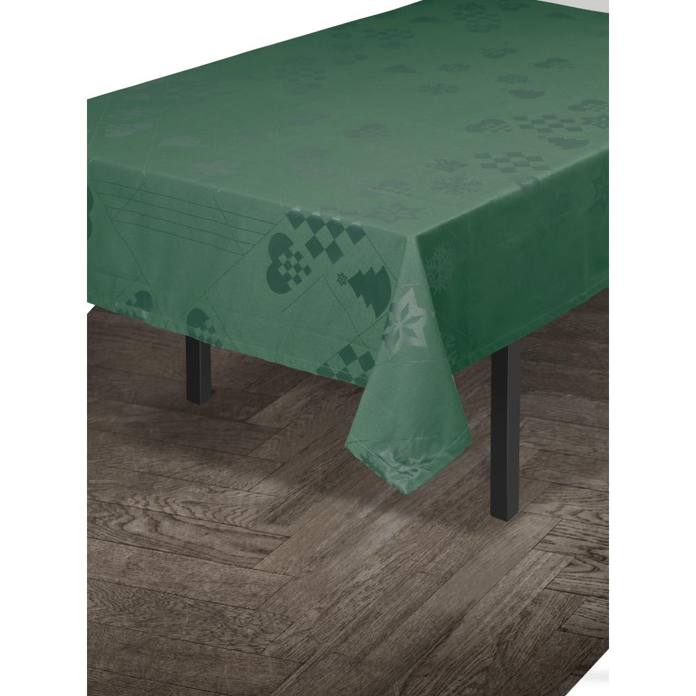 [product_category]-Juna Natale Damasque Tablecloth Green, 150x370 Cm-Juna-5713397074930-607493-JUN-2