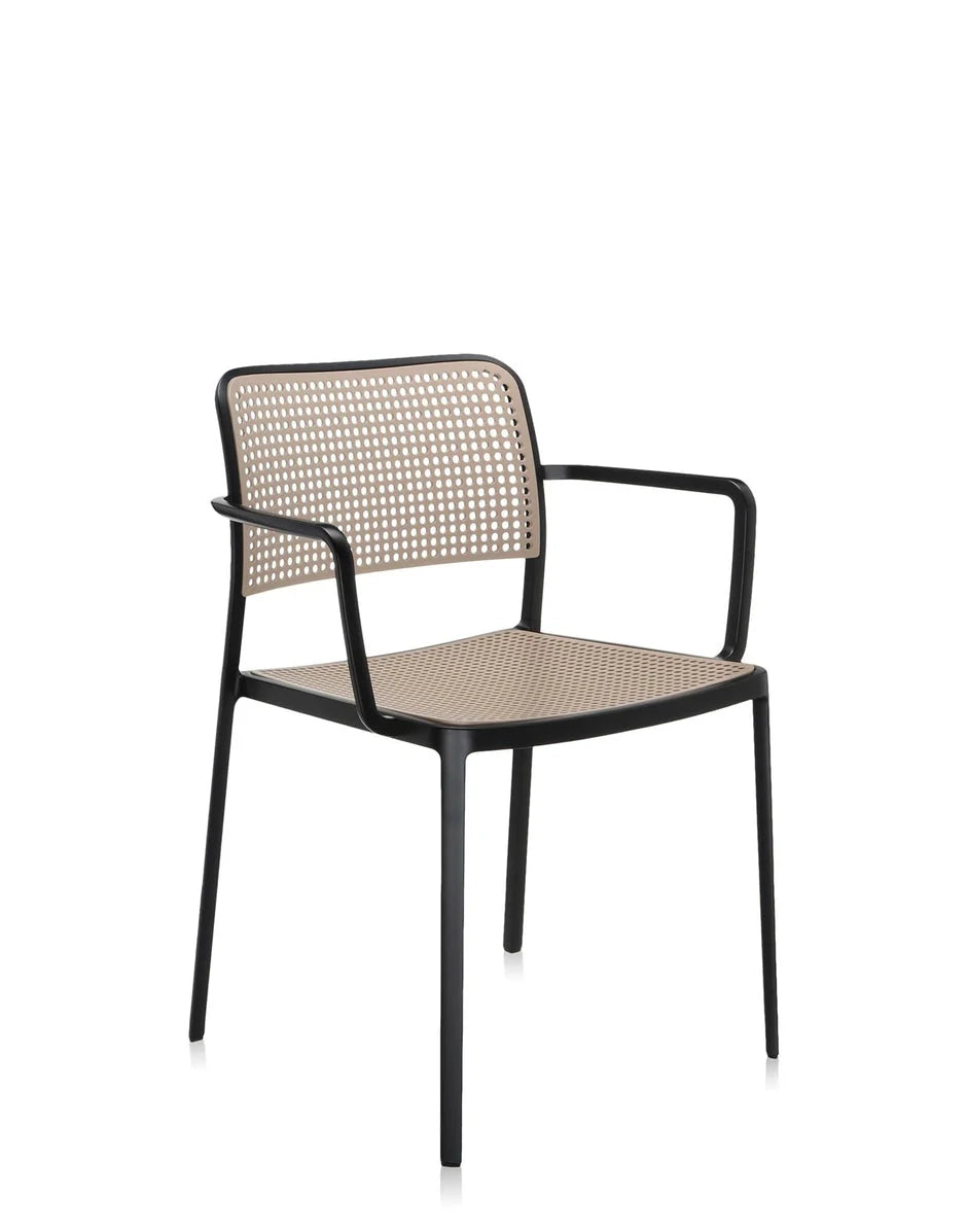 [product_category]-Kartell Audrey Armchair, Black/Sand-Kartell-8058967071054-05876N4-KAR-2