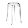 Stolička Kartell Charles Ghost 46 cm, Crystal