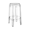 Stolička Kartell Charles Ghost 65 cm, Crystal