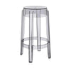 Stolička Kartell Charles Ghost 65 cm, transparentní