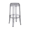 Stolička Kartell Charles Ghost 75 cm, transparentní