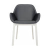 Kartell Clap Pvc Armchair, White/Dark Grey