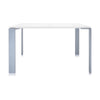 Kartell Four Desk 128x128 Cm, Aluminium/White