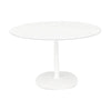 Kartell Multifo Table Round se čtvercovým základním sklem ⌀135 cm, bílá