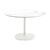 Kartell Multifo Table Round s hranatým základnou mramorem ⌀118 cm, bílá